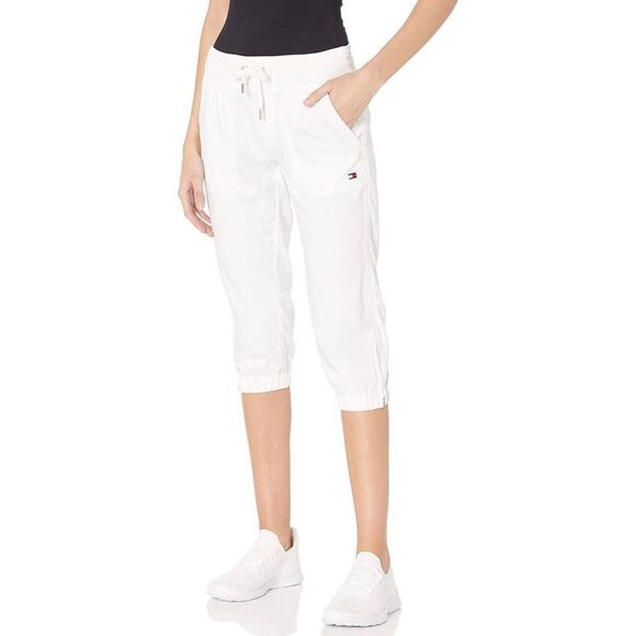 Tommy Hilfiger Women's Commuter Active Cargo Capri with Zip Leg Opening. Small - Picture 1 of 14